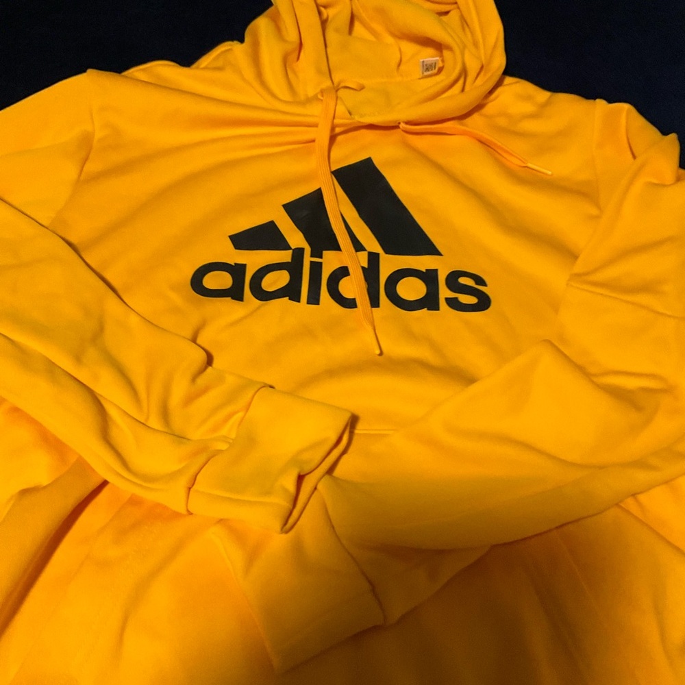 Adidas Golden Hoodie with Black Logo